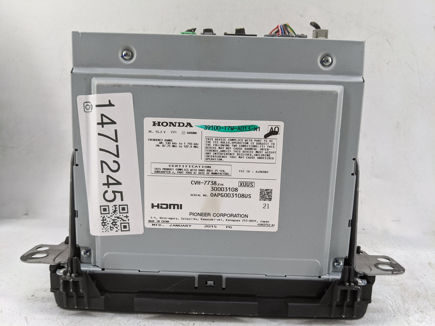 2016 Honda Hr-v Information Display Screen 1477245 - Oemusedautoparts1.com