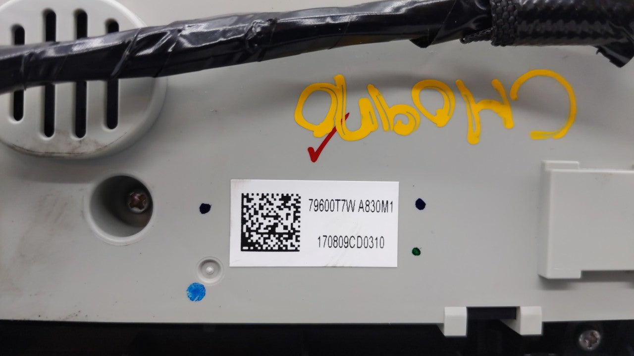 2016-2022 Honda Hr-V Climate Control Module Temperature AC/Heater Replacement P/N:T7W-A8 79600-T7W-A830-M1 Fits OEM Used Aut