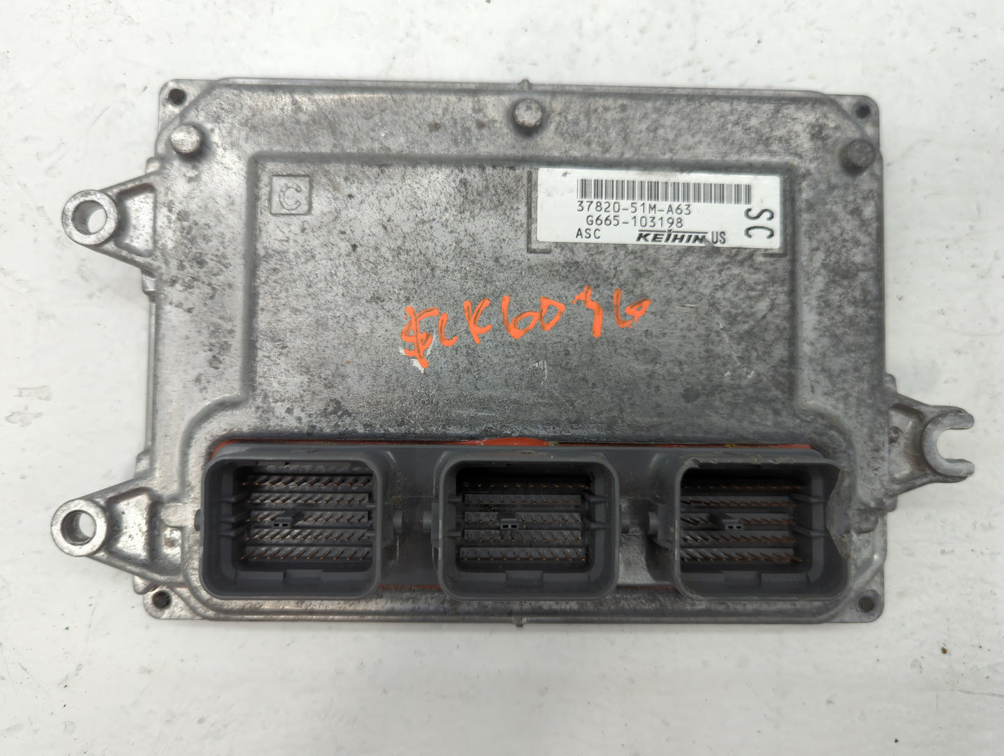 2016 Honda Hr-V PCM Engine Control Computer ECU ECM PCU OEM P/N:G665-103198 NEC980-008, 37820-51M-A63 Fits OEM Used Auto Par