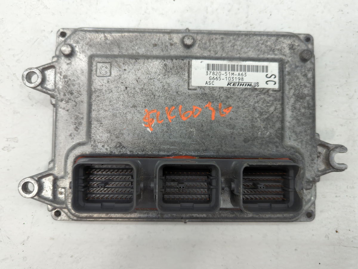 2016 Honda Hr-V PCM Engine Control Computer ECU ECM PCU OEM P/N:G665-103198 NEC980-008, 37820-51M-A63 OEM Used Auto Parts - 