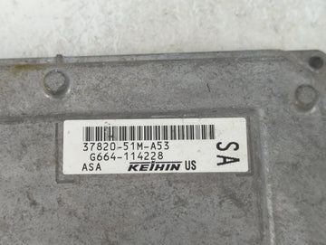 2016 Honda Hr-V PCM Engine Control Computer ECU ECM PCU OEM P/N:37820-51M-A53 Fits OEM Used Auto Parts