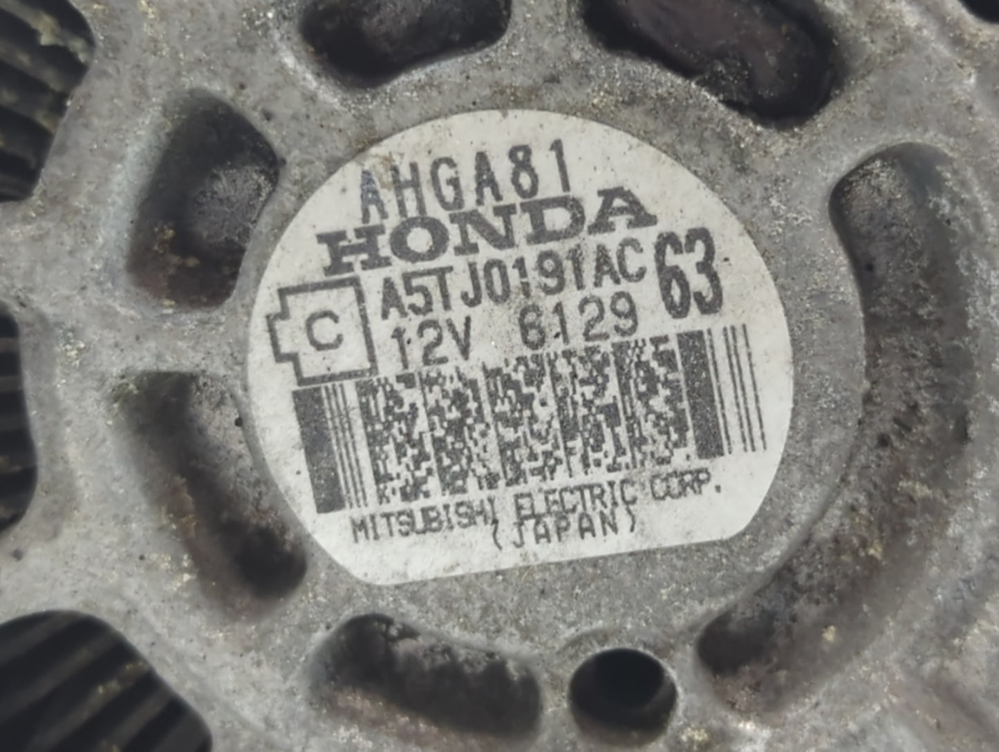 2016-2018 Honda Hr-V Alternator Replacement Generator Charging Assembly Engine OEM P/N:A2TJ0191AC Fits OEM Used Auto Parts -