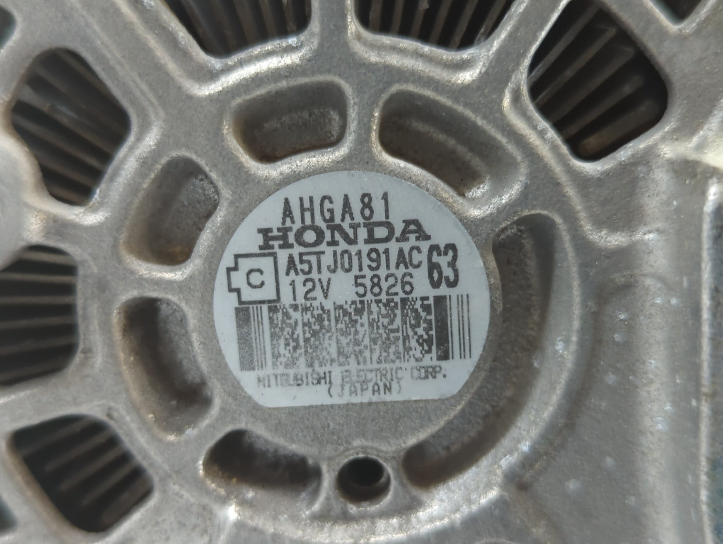 2016-2018 Honda Hr-V Alternator Replacement Generator Charging Assembly Engine OEM P/N:A5TJ0191AC Fits OEM Used Auto Parts -