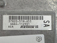 2016 Honda Hr-V PCM Engine Control Computer ECU ECM PCU OEM P/N:37820-51M-A53 Fits OEM Used Auto Parts - Oemusedautoparts1.c
