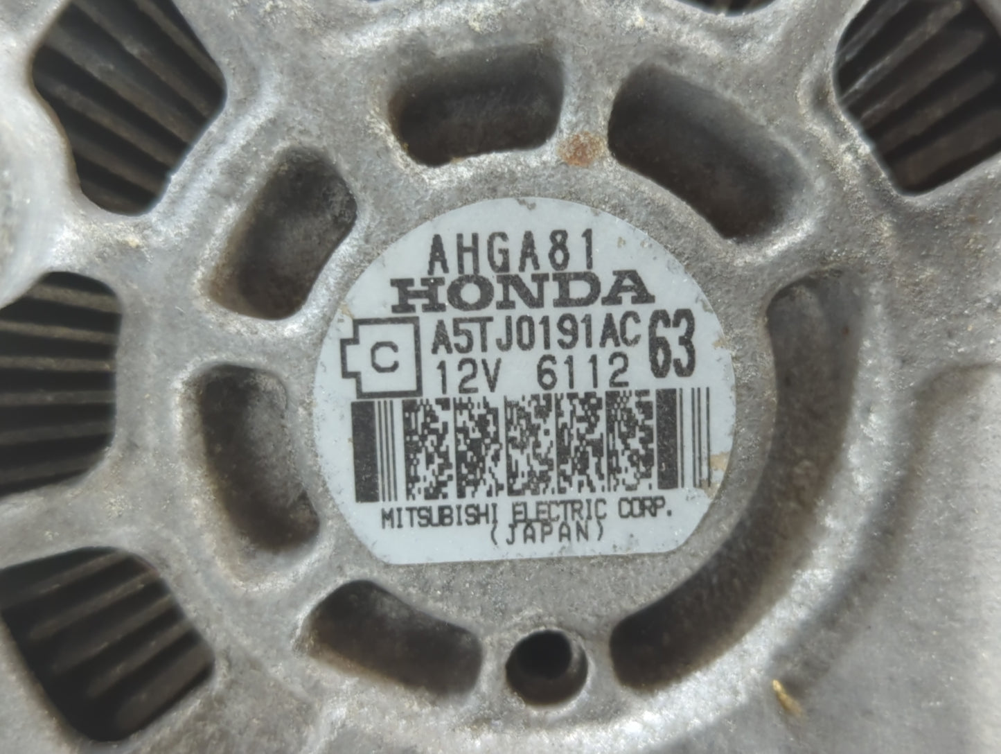 2016-2018 Honda Hr-V Alternator Replacement Generator Charging Assembly Engine OEM P/N:AHGA81 A5T J0191AC Fits OEM Used Auto