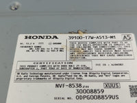 2016 Honda Hr-V Radio AM FM Cd Player Receiver Replacement P/N:39100-T7W-A513-M1 Fits OEM Used Auto Parts - Oemusedautoparts
