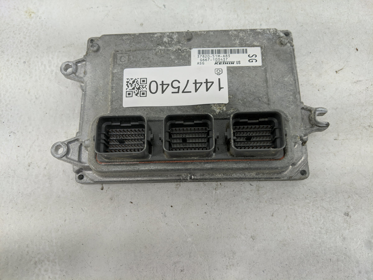 2016 Honda Hrv PCM Engine Control Computer ECU ECM PCU OEM P/N:37820-51M-A83 G667-103437 OEM Used Auto Parts - Oemusedautopa