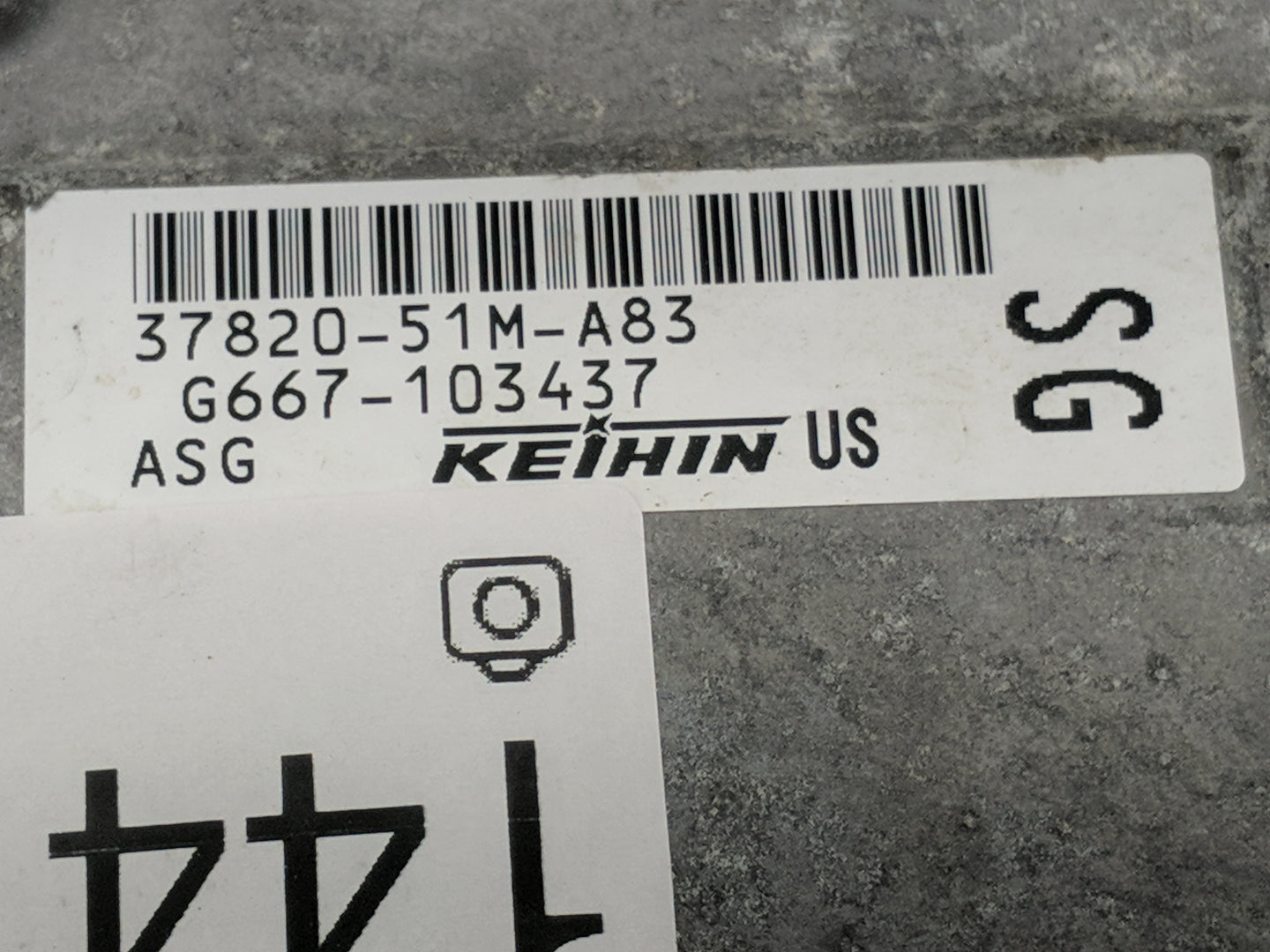 2016 Honda Hrv PCM Engine Control Computer ECU ECM PCU OEM P/N:37820-51M-A83 G667-103437 Fits OEM Used Auto Parts - Oemuseda