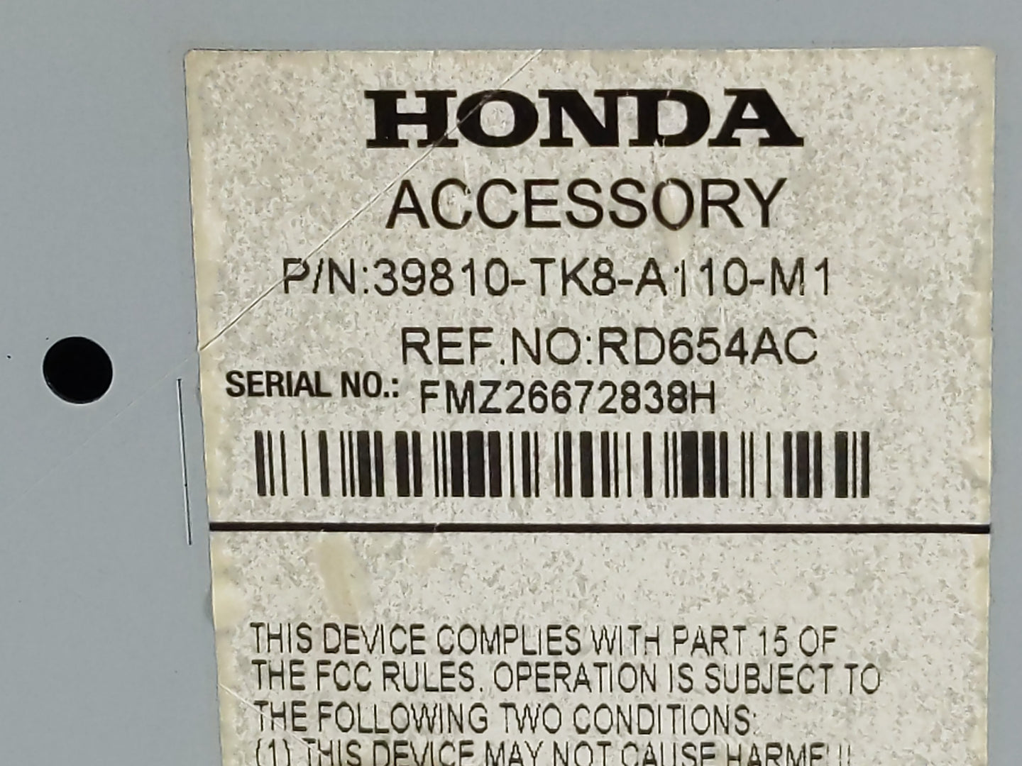 2014-2017 Honda Odyssey Information Display Screen - Oemusedautoparts1.com