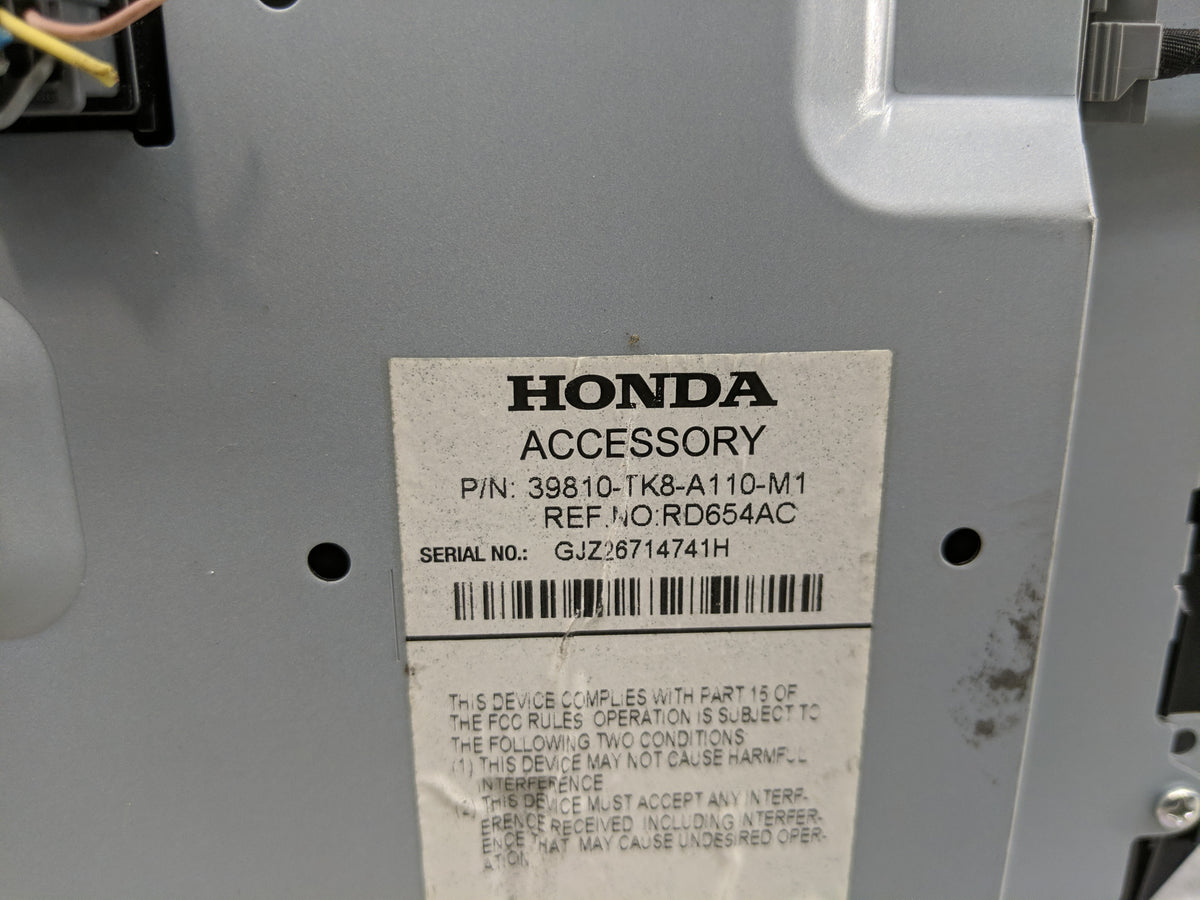 2016 Honda Odyssey Radio AM FM Cd Player Receiver Replacement P/N:39810-TK8-A110-M1 Fits Fits 2004 2005 OEM Used Auto Parts 