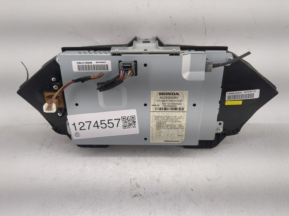 2014-2017 Honda Odyssey Information Radio Display Screen 1274557 - Oemusedautoparts1.com