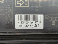 2011-2017 Honda Odyssey Fusebox Fuse Box Panel Relay Module P/N:TK8-A110A1 TK8-A110 Fits Fits 2011 2013 2014 2015 2016 2017 