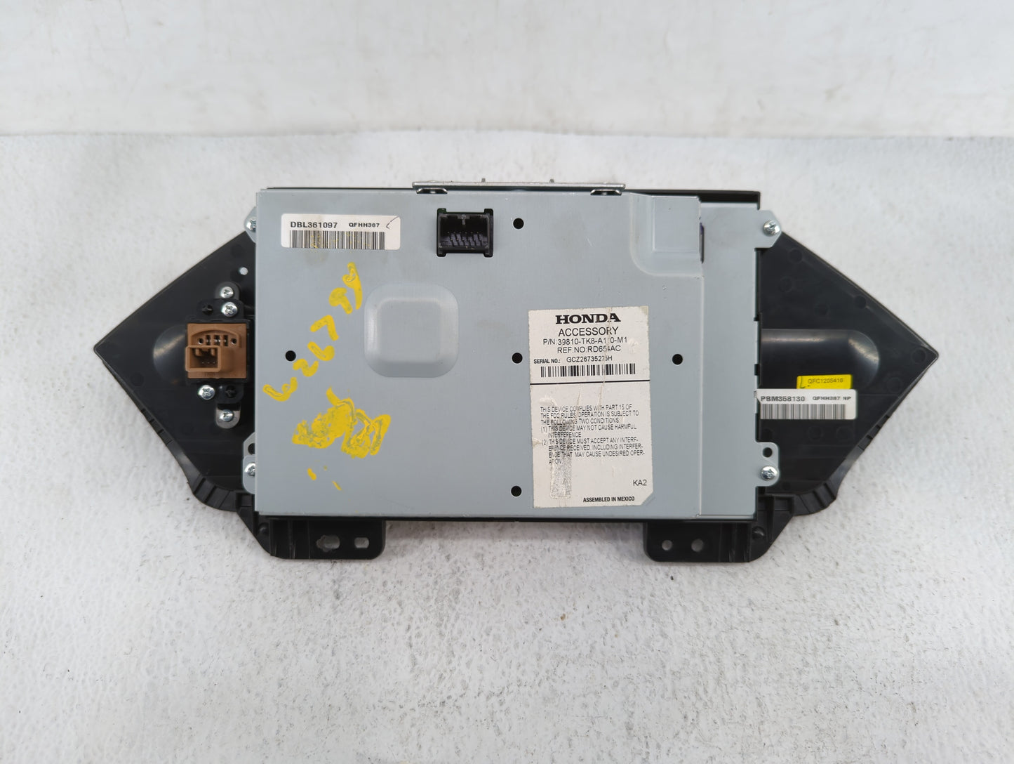 2016 Honda Odyssey Radio AM FM Cd Player Receiver Replacement Fits Fits 2004 2005 OEM Used Auto Parts - Oemusedautoparts1.co
