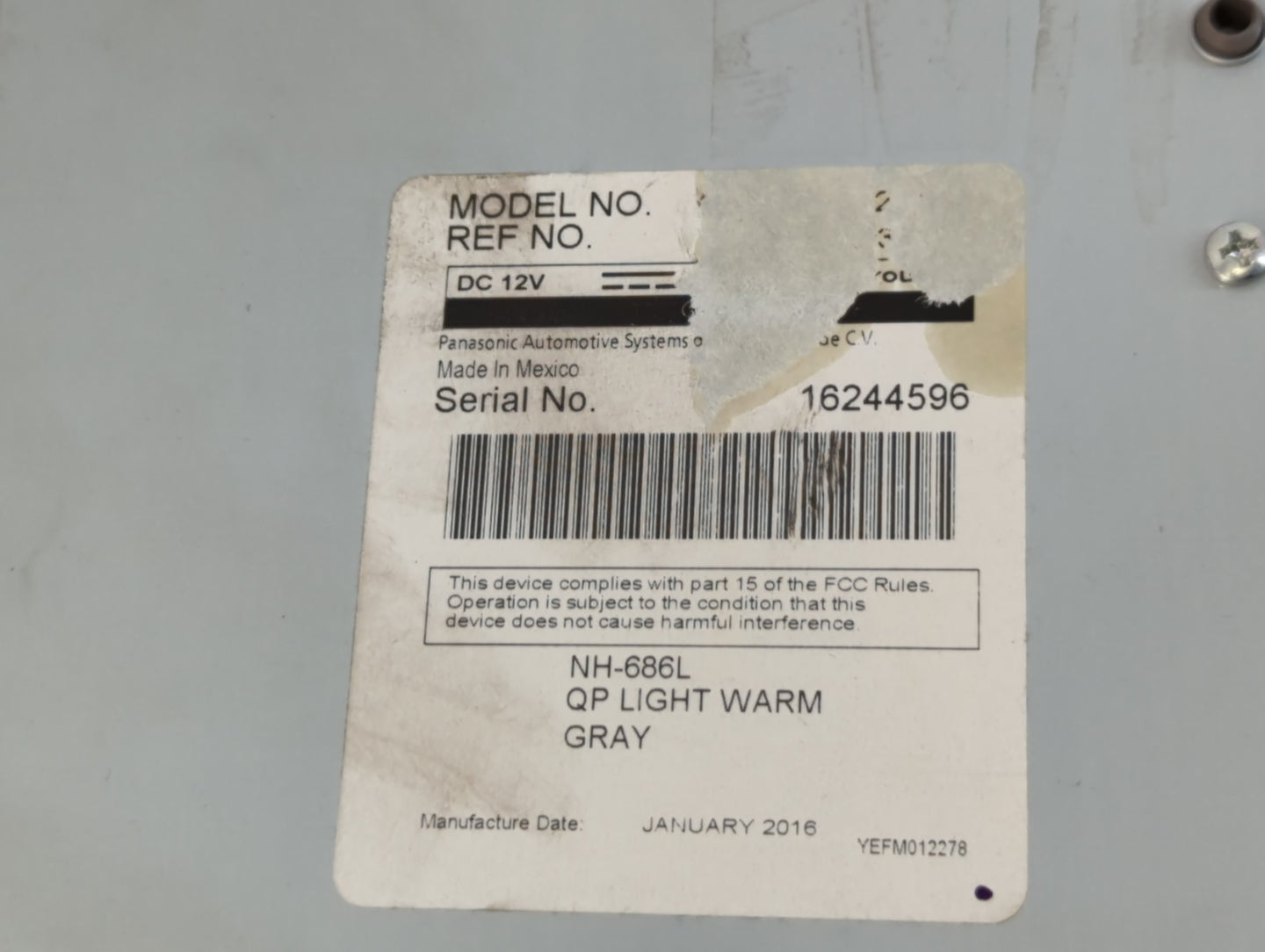 2016 Honda Odyssey Radio AM FM Cd Player Receiver Replacement P/N:16244596 25750936 Fits OEM Used Auto Parts - Oemusedautopa
