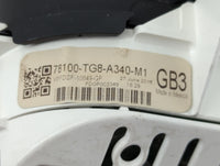 2016 Honda Pilot Instrument Cluster Speedometer Gauges P/N:78100-TG8-A340-M1 Fits OEM Used Auto Parts - Oemusedautoparts1.co