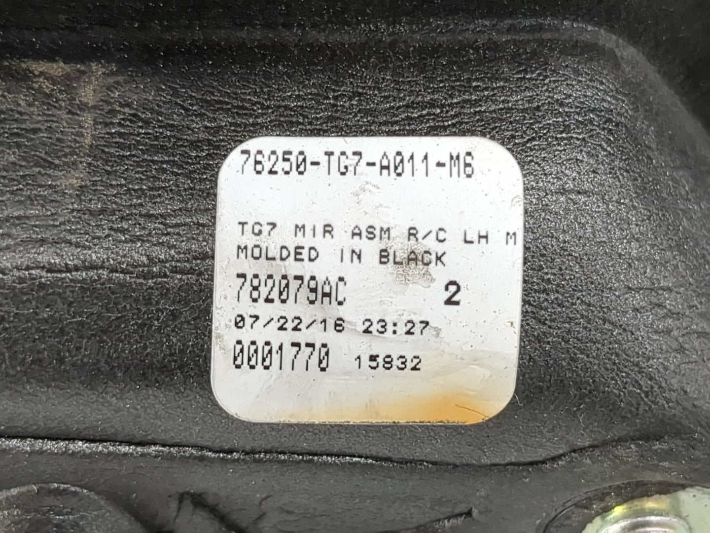 2016 Honda Pilot Driver Side View Mirror - Left Door Mirror OEM Used - Oemusedautoparts1.com