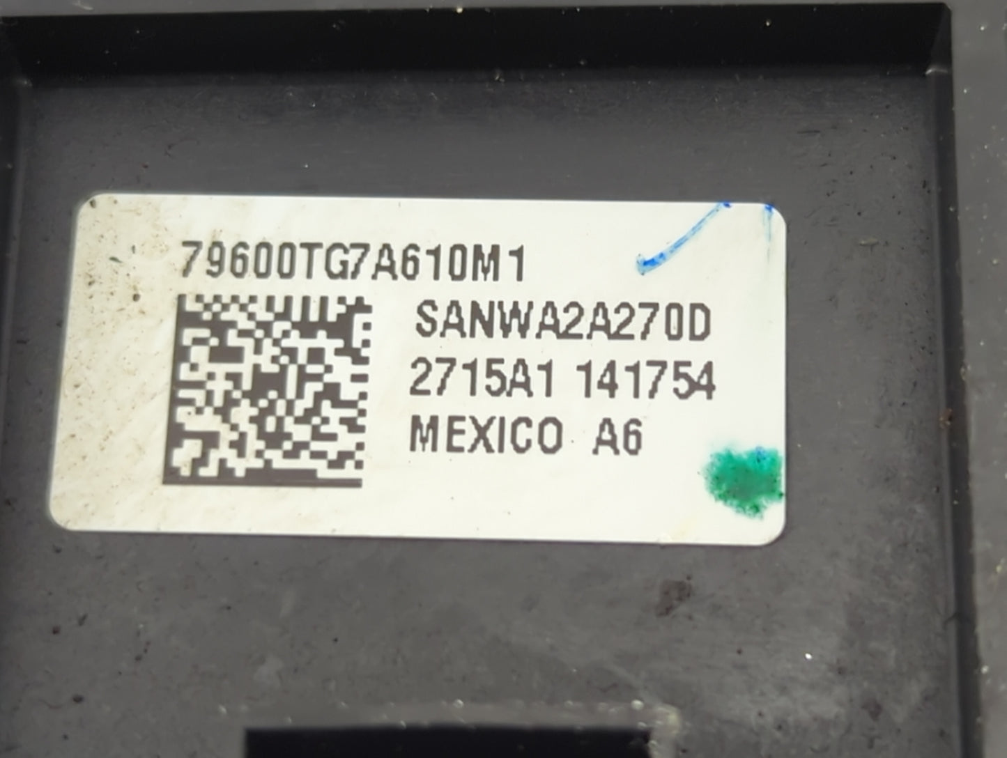 2016-2018 Honda Pilot Climate Control Module Temperature AC/Heater Replacement P/N:79600TG7A610M1 SANWA2A270D Fits OEM Used 