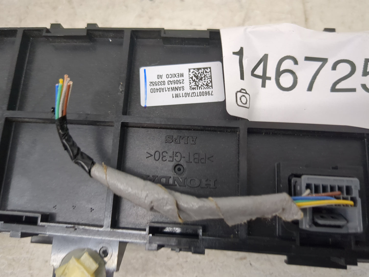 2016-2018 Honda Pilot Climate Control Module Temperature AC/Heater Replacement P/N:79600TG7A011M1 SANWA1A040D Fits OEM Used 