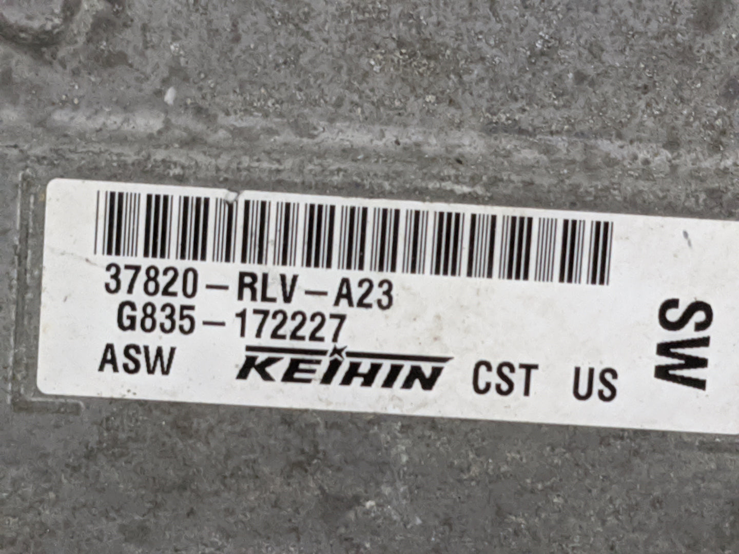 2016-2019 Honda Pilot PCM Engine Control Computer ECU ECM PCU OEM P/N:37820-RLV-A23 G835-172227 Fits Fits 2016 2017 2018 201