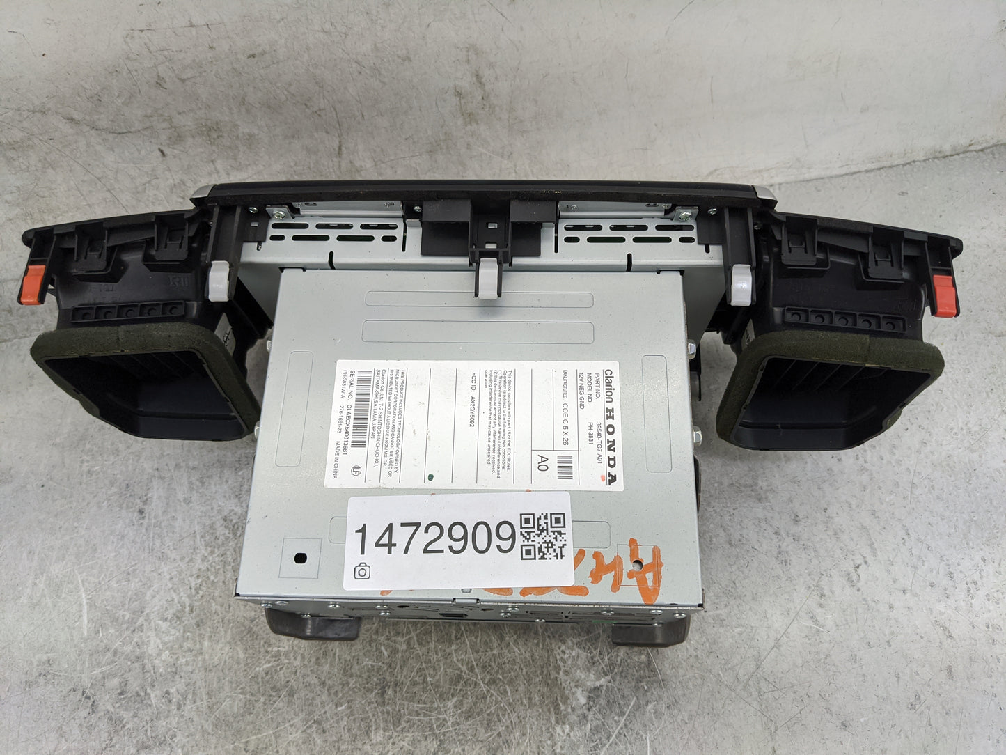 2016-2019 Honda Pilot Radio AM FM Cd Player Receiver Replacement P/N:39540-T07-A01 PH-3831W-A Fits Fits 2016 2017 2018 2019 