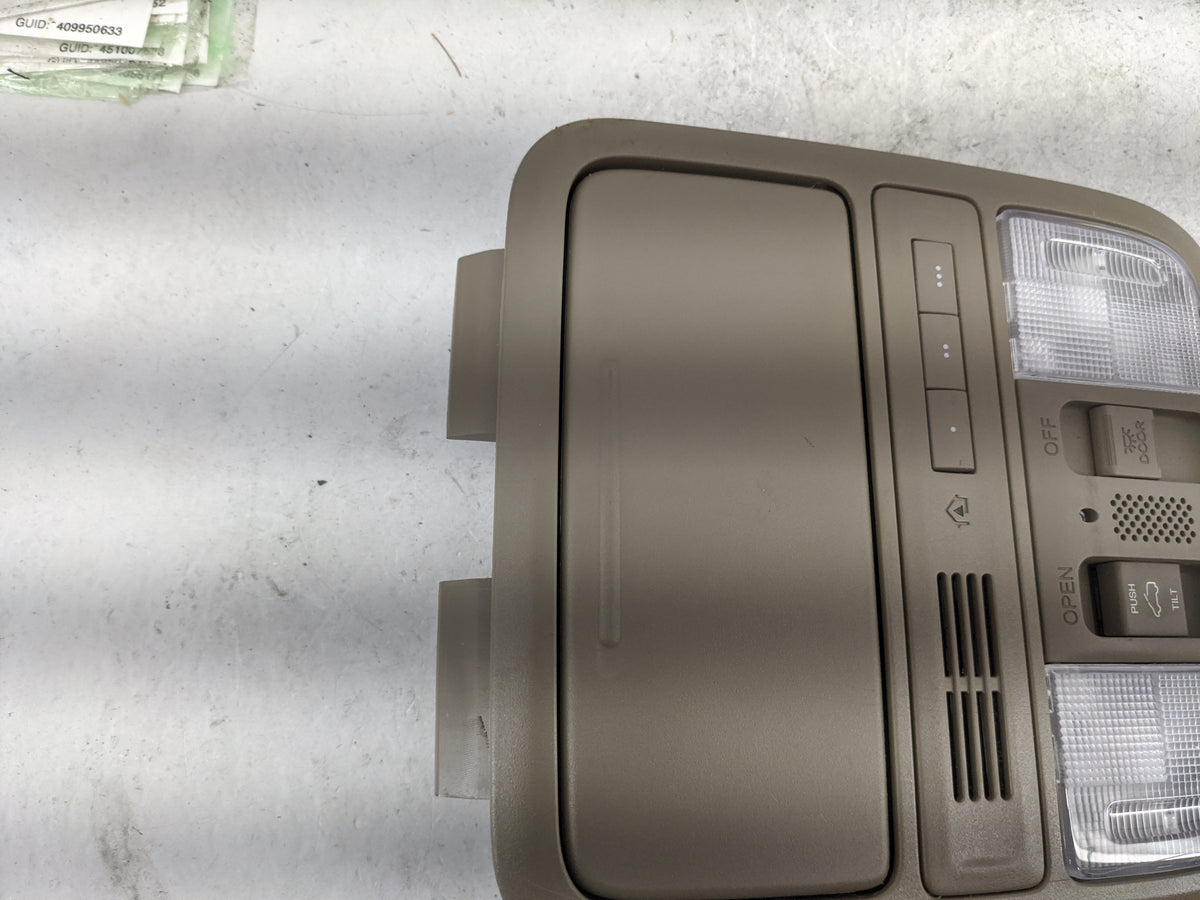 2016-2022 Honda Pilot Overhead Console W/rear Climate Control Tan - Oemusedautoparts1.com