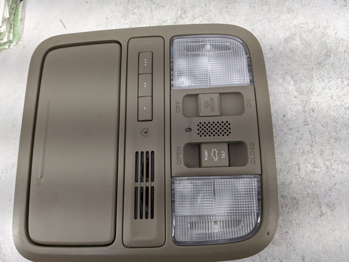 2016-2022 Honda Pilot Overhead Console W/rear Climate Control Tan - Oemusedautoparts1.com
