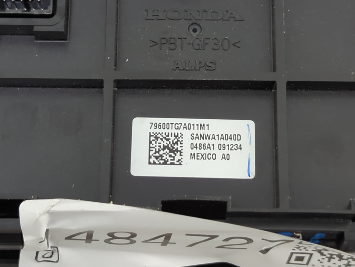 2016-2018 Honda Pilot Climate Control Module Temperature AC/Heater Replacement P/N:79600TG7A011M1 SANWA1A040D Fits OEM Used 