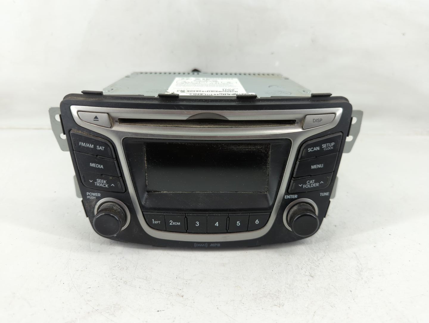2015-2017 Hyundai Accent Radio AM FM Cd Player Receiver Replacement P/N:96170-1R111RDR Fits Fits 2015 2016 2017 OEM Used Aut