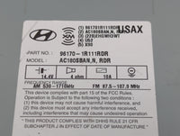 2015-2017 Hyundai Accent Radio AM FM Cd Player Receiver Replacement P/N:96170-1R111RDR Fits Fits 2015 2016 2017 OEM Used Aut