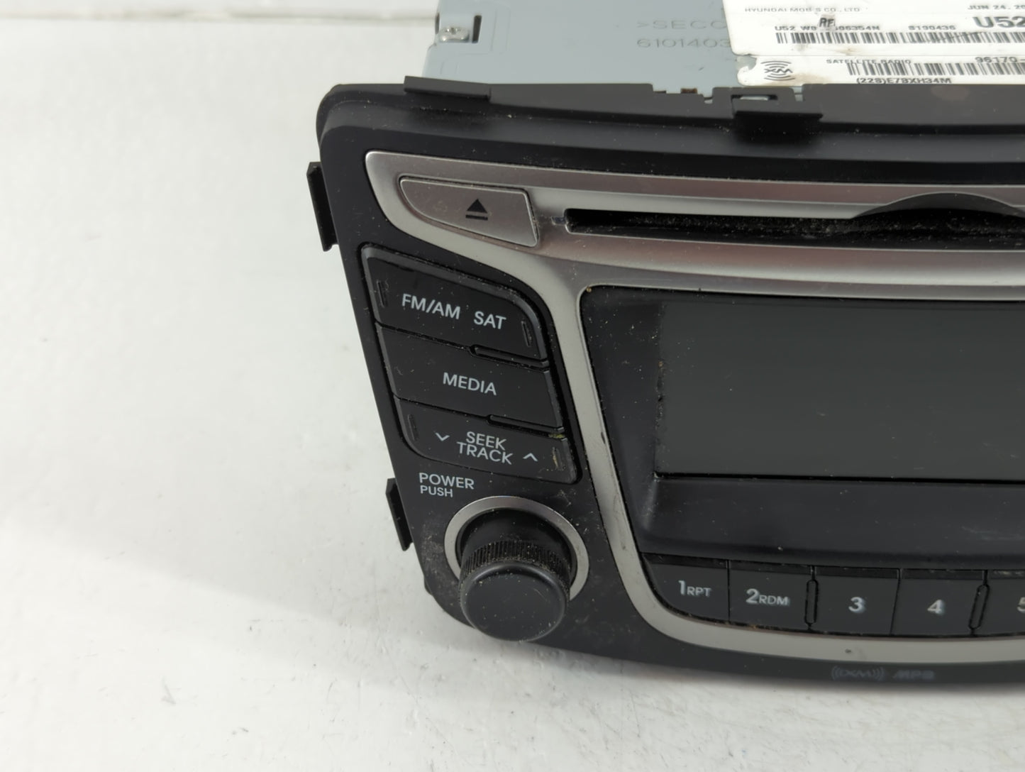 2015-2017 Hyundai Accent Radio AM FM Cd Player Receiver Replacement P/N:96170-1R111RDR Fits Fits 2015 2016 2017 OEM Used Aut