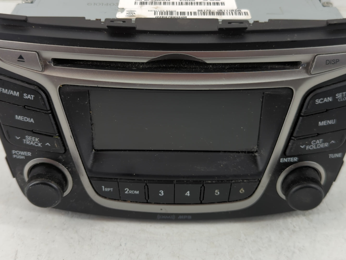2015-2017 Hyundai Accent Radio AM FM Cd Player Receiver Replacement P/N:96170-1R111RDR Fits Fits 2015 2016 2017 OEM Used Aut