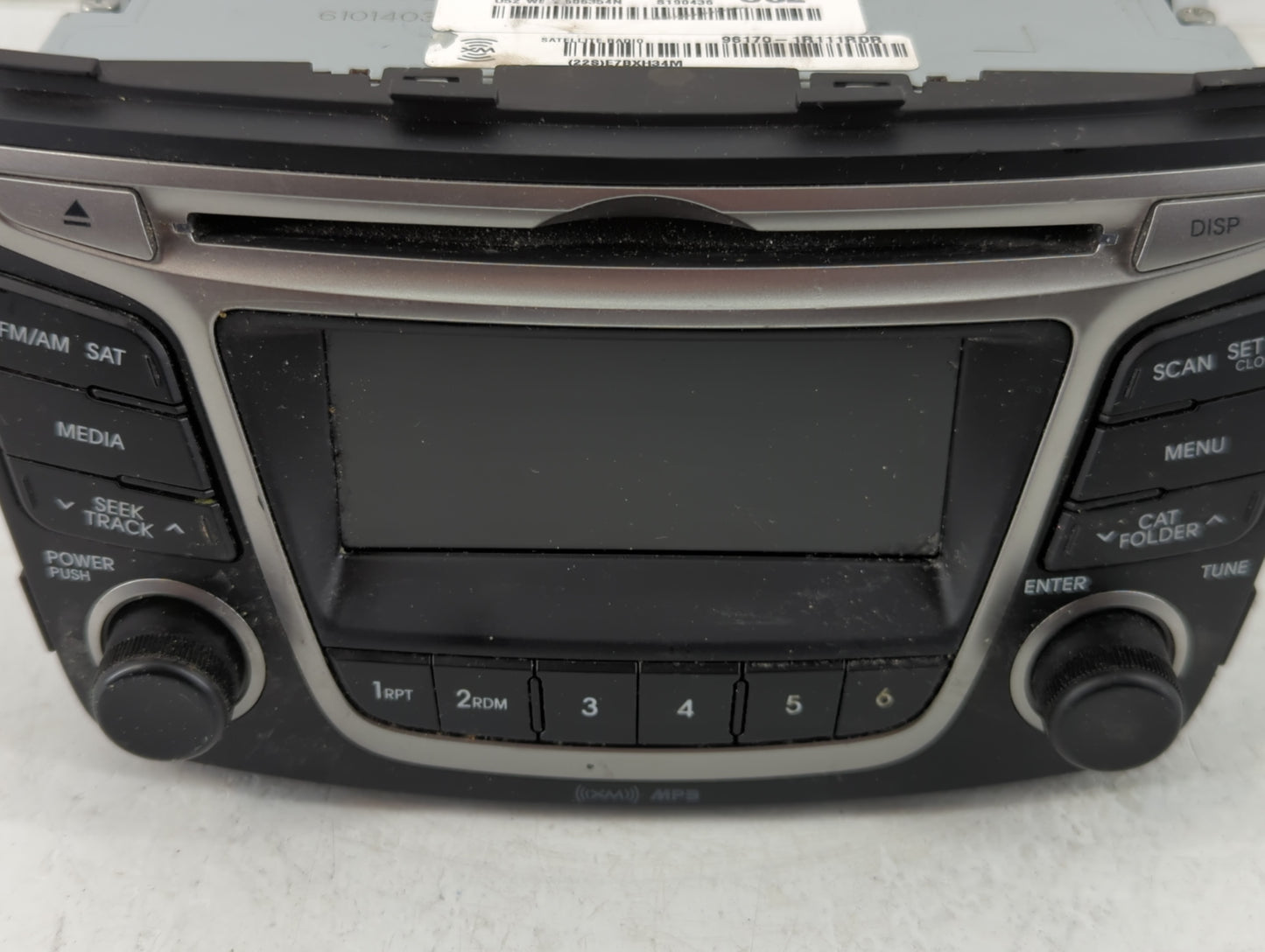 2015-2017 Hyundai Accent Radio AM FM Cd Player Receiver Replacement P/N:96170-1R111RDR Fits Fits 2015 2016 2017 OEM Used Aut