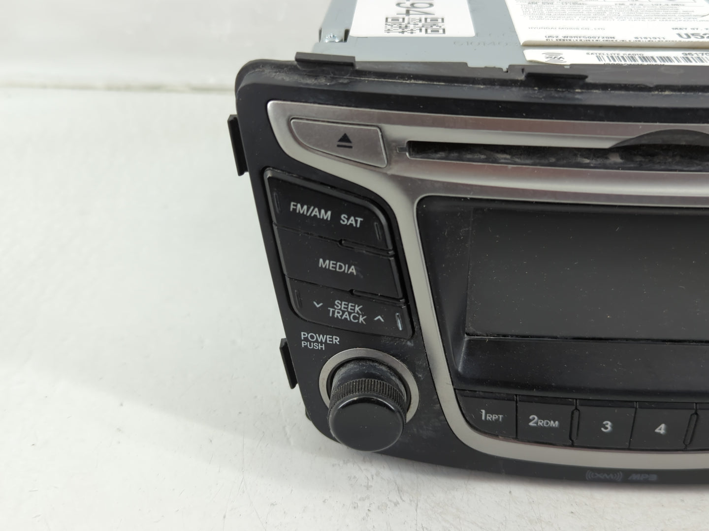 2015-2017 Hyundai Accent Radio AM FM Cd Player Receiver Replacement P/N:96170-1R111RDR Fits Fits 2015 2016 2017 OEM Used Aut