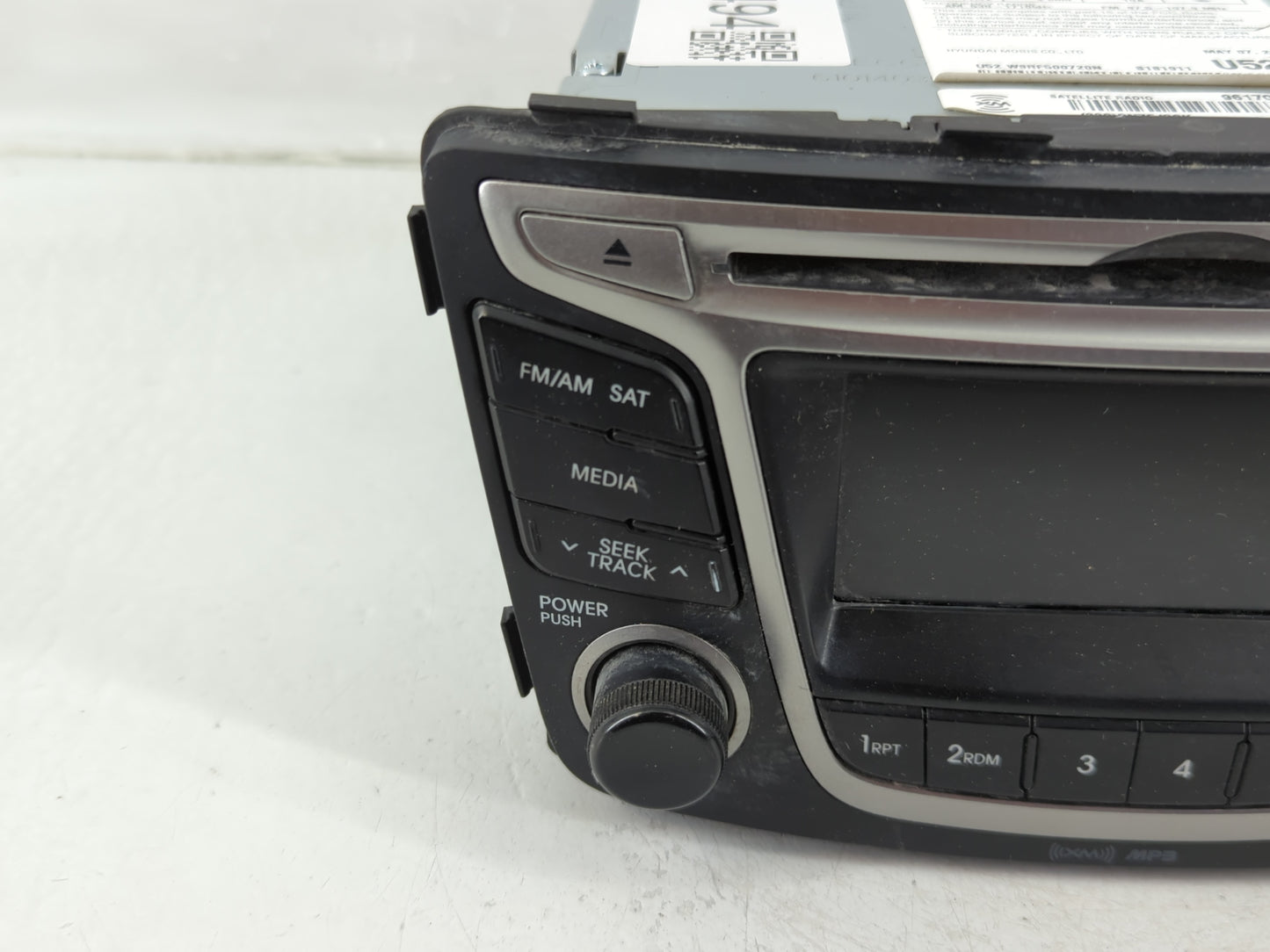2015-2017 Hyundai Accent Radio AM FM Cd Player Receiver Replacement P/N:96170-1R111RDR Fits Fits 2015 2016 2017 OEM Used Aut