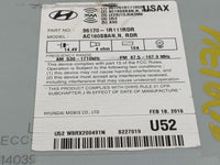 2015-2017 Hyundai Accent Radio AM FM Cd Player Receiver Replacement P/N:96170-1R111RDR Fits Fits 2015 2016 2017 OEM Used Aut