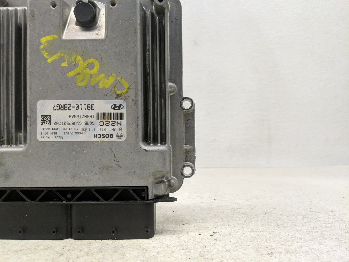 2015-2017 Hyundai Accent PCM Engine Control Computer ECU ECM PCU OEM P/N:39110-2BRG7 Fits Fits 2015 2016 2017 OEM Used Auto 