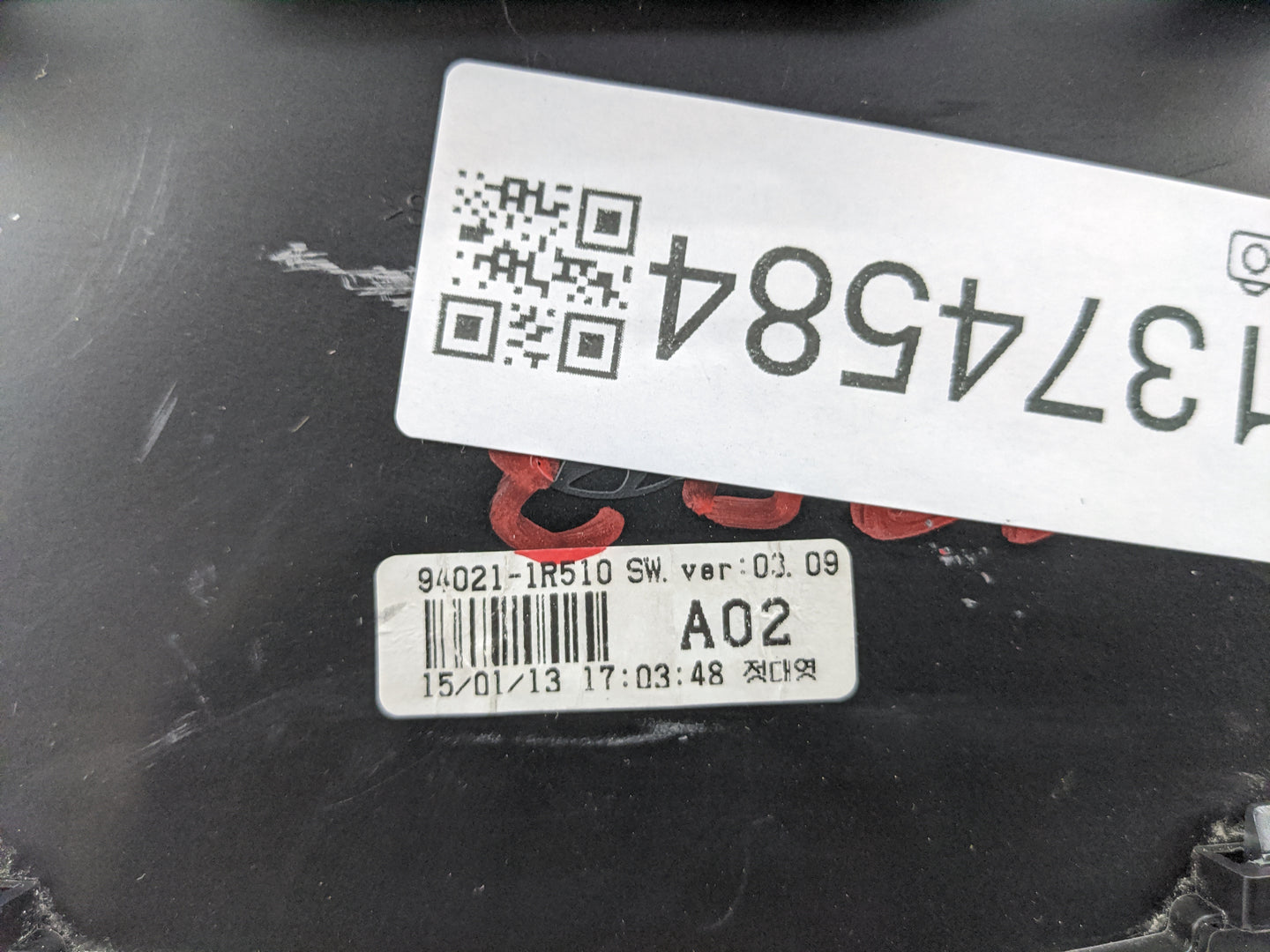 2015-2017 Hyundai Accent Instrument Cluster Speedometer Gauges P/N:94021-1R500 Fits Fits 2015 2016 2017 OEM Used Auto Parts 