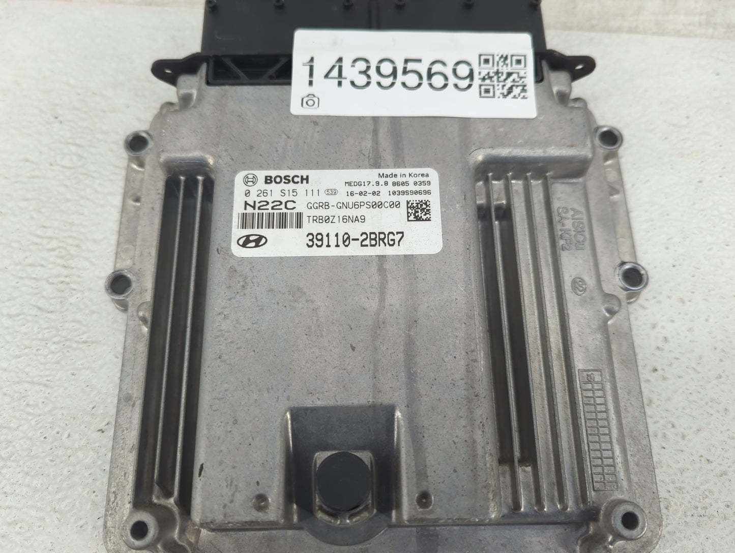 2015-2017 Hyundai Accent PCM Engine Control Computer ECU ECM PCU OEM P/N:39110-2BRG7 0261S15111 Fits Fits 2015 2016 2017 OEM