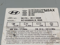 2015-2017 Hyundai Accent Radio AM FM Cd Player Receiver Replacement P/N:961701R111RDR AC180SBAN Fits Fits 2015 2016 2017 OEM
