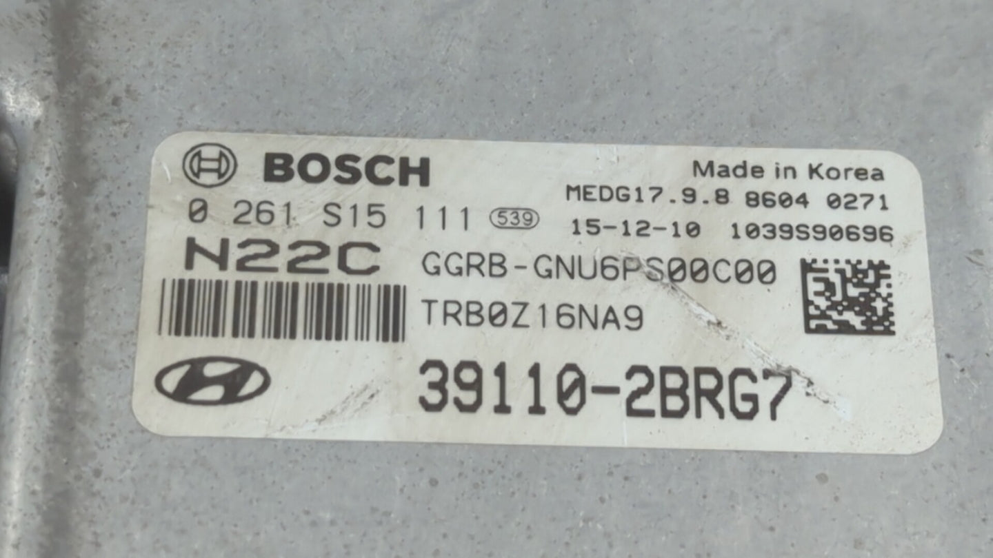 2015-2017 Hyundai Accent PCM Engine Control Computer ECU ECM PCU OEM P/N:391B1-2BRG7 39110-2BRG7 Fits Fits 2015 2016 2017 OE