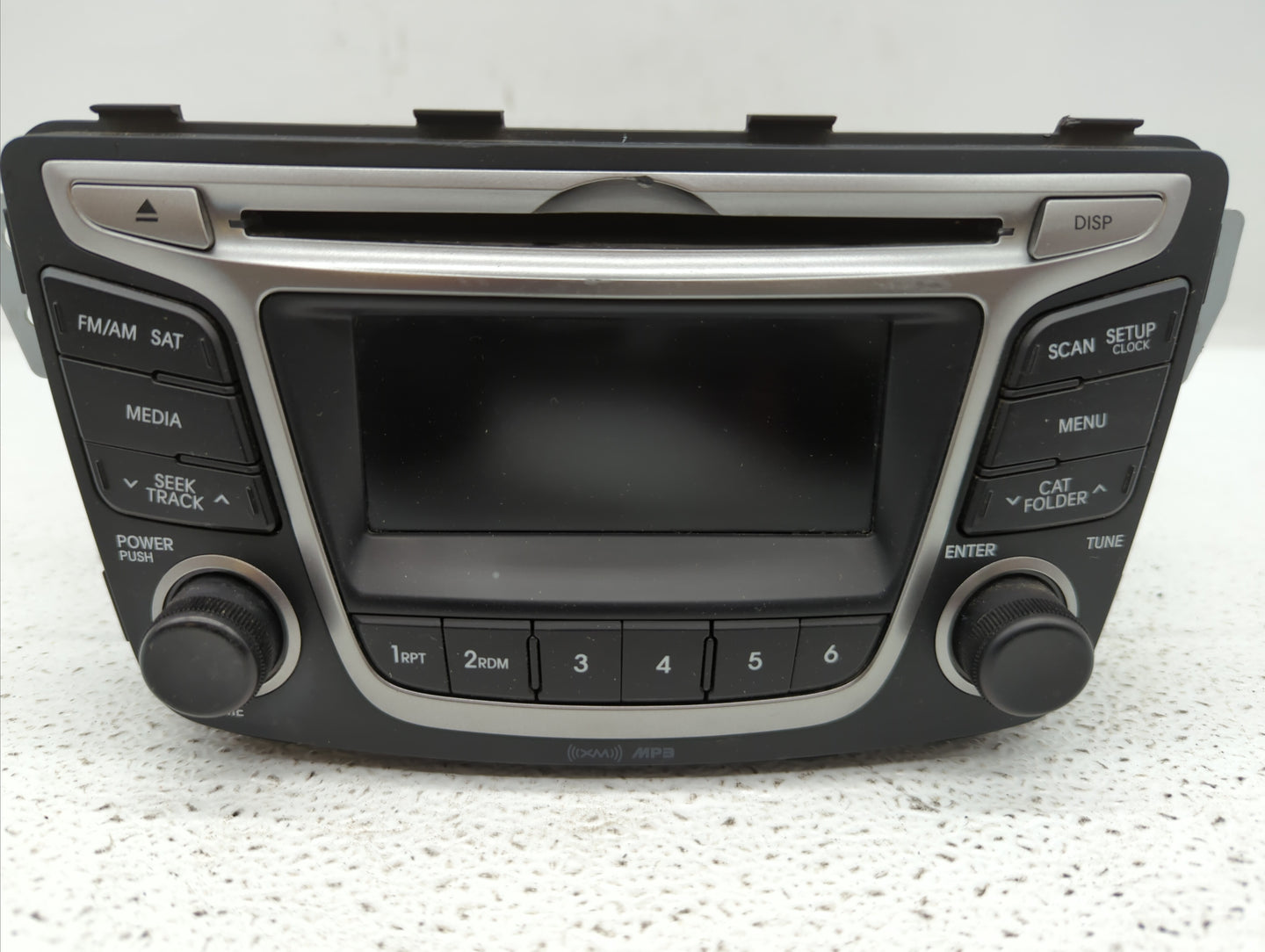 2016 Hyundai Accent Radio AM FM Cd Player Receiver Replacement P/N:96170-1R111 96170-1R111RDR, 96170-1R152RDR Fits OEM Used 