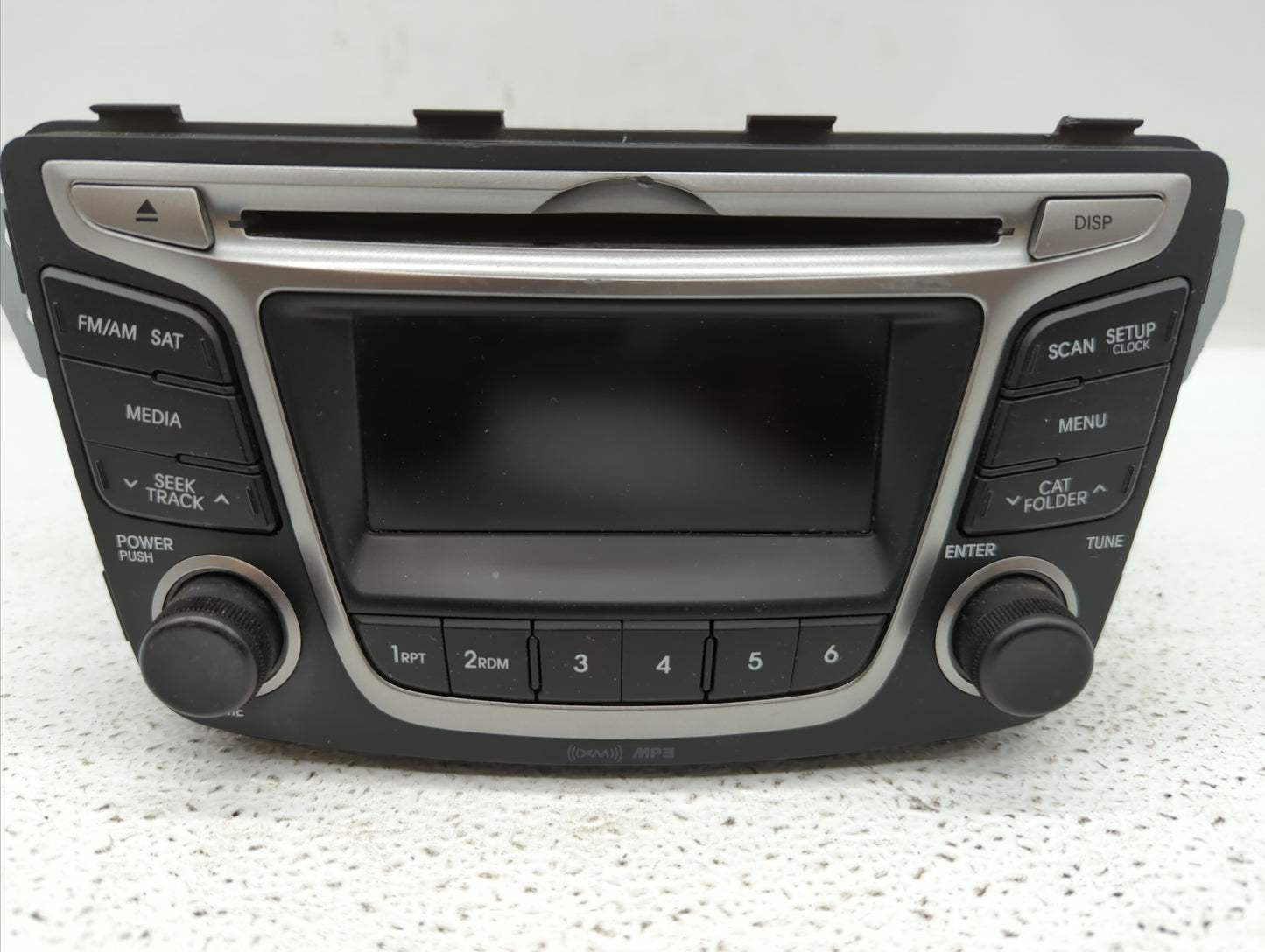 2016 Hyundai Accent Radio AM FM Cd Player Receiver Replacement P/N:96170-1R111 96170-1R111RDR, 96170-1R152RDR Fits OEM Used 