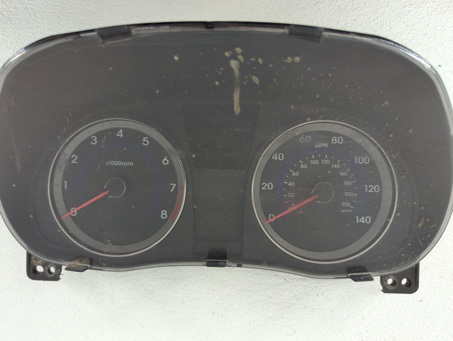 2015-2017 Hyundai Accent Instrument Cluster Speedometer Gauges P/N:94021-1R510 94021-1R500 Fits Fits 2015 2016 2017 OEM Used