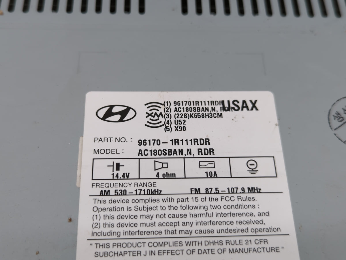 2015-2017 Hyundai Accent Am Fm Cd Player Radio Receiver 525891 - Oemusedautoparts1.com