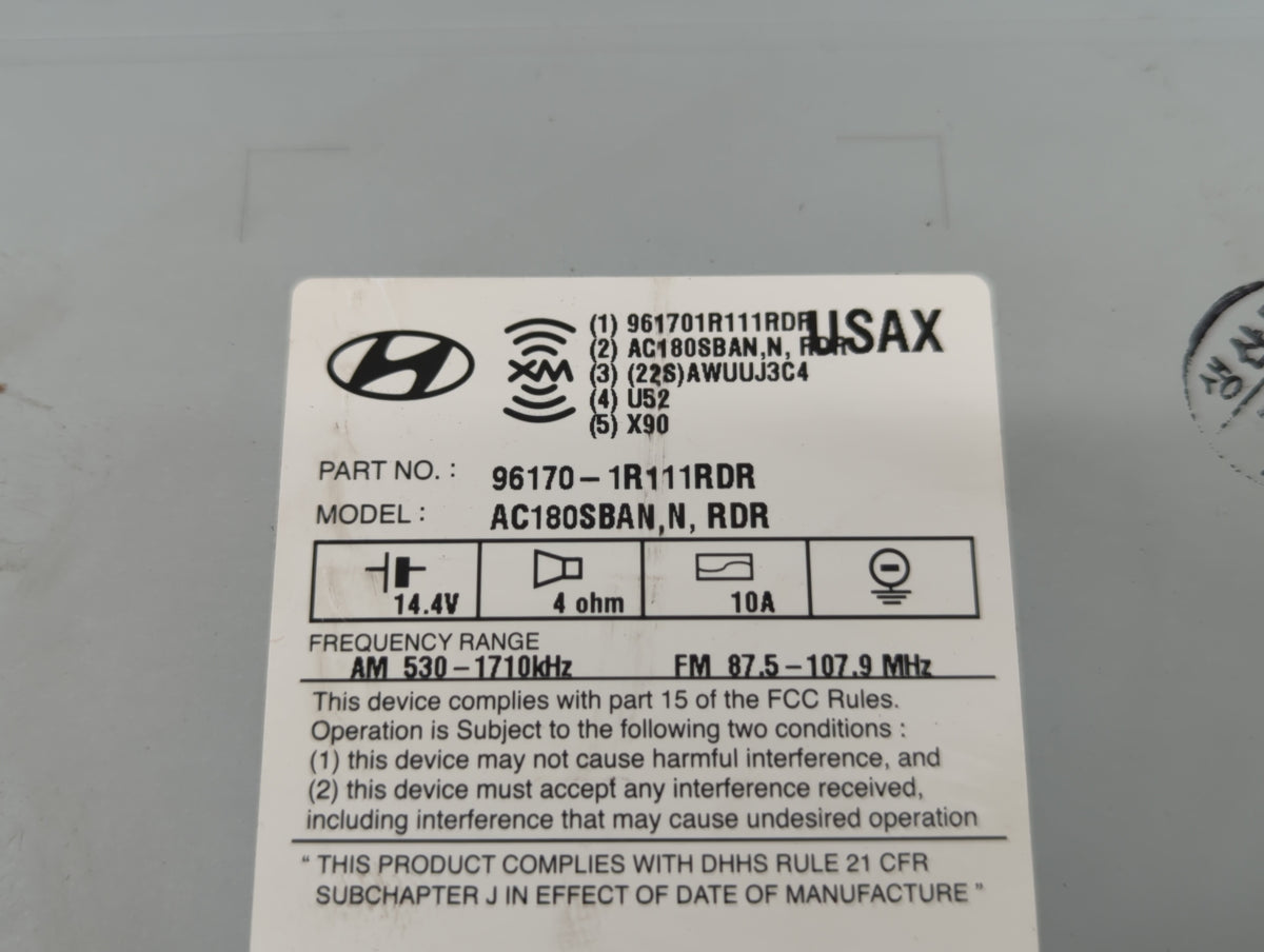 2015-2017 Hyundai Accent Am Fm Cd Player Radio Receiver 526241 - Oemusedautoparts1.com