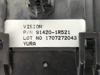 2015-2017 Hyundai Accent Fusebox Fuse Box Panel Relay Module P/N:91420-1R521 91950-1R220 Fits Fits 2015 2016 2017 OEM Used A
