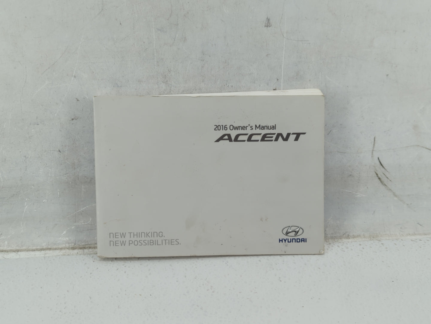 2016 Hyundai Accent Owners Manual Book Guide P/N:G1R0-EU62H OEM Used Auto Parts - Oemusedautoparts1.com