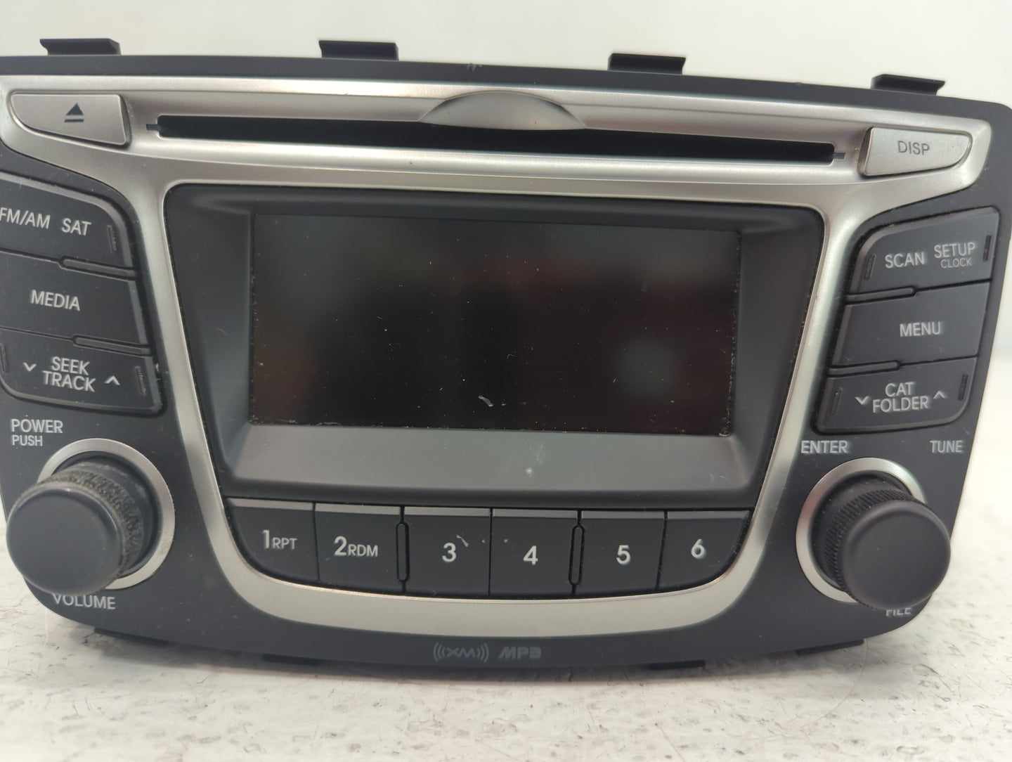 2015-2017 Hyundai Accent Radio AM FM Cd Player Receiver Replacement P/N:96170-1R111RDR Fits Fits 2015 2016 2017 OEM Used Aut