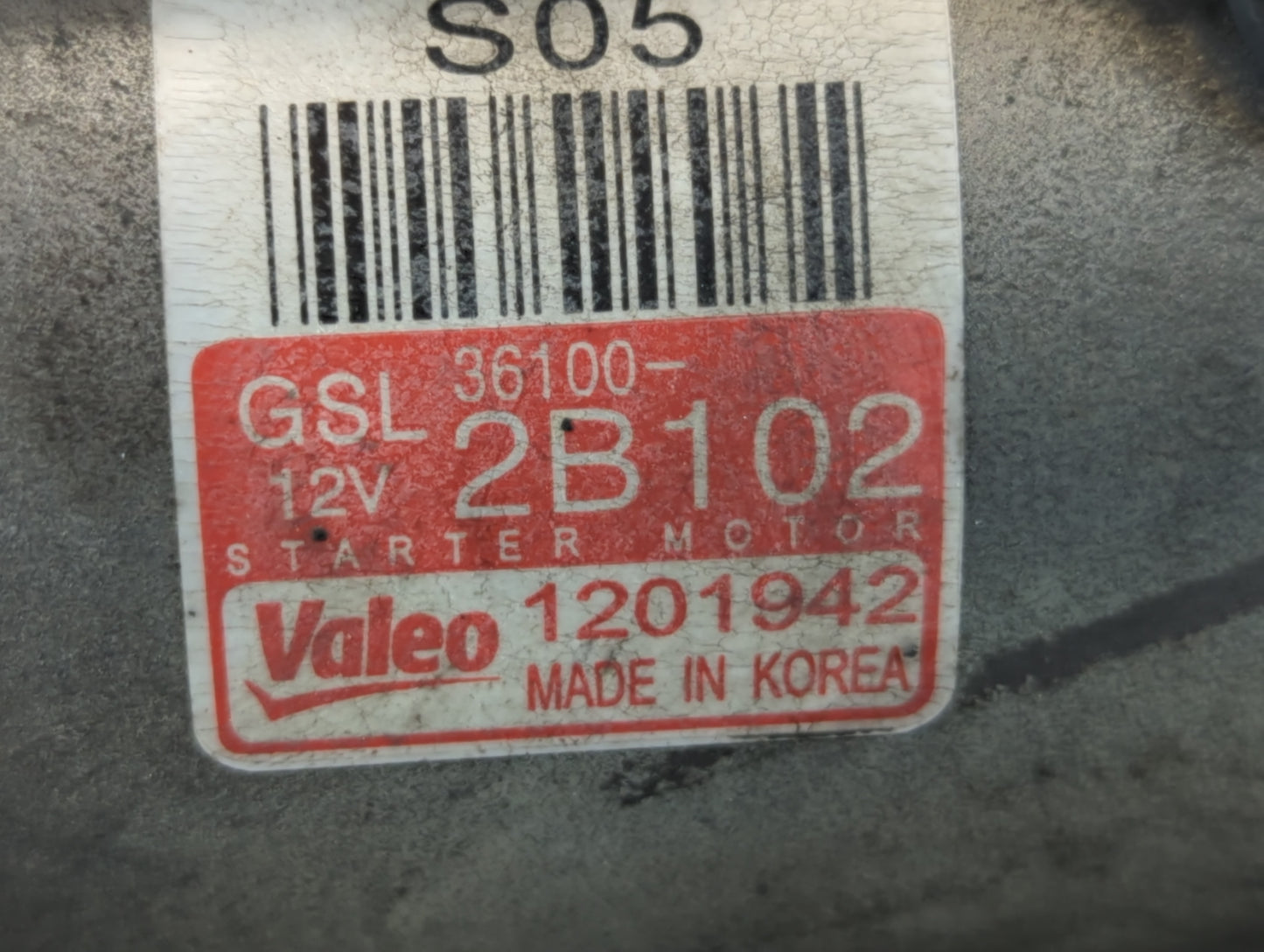 2012-2017 Hyundai Accent Car Starter Motor Solenoid OEM P/N:1201942 36100-2B102 Fits Fits 2012 2013 2014 2015 2016 2017 OEM 