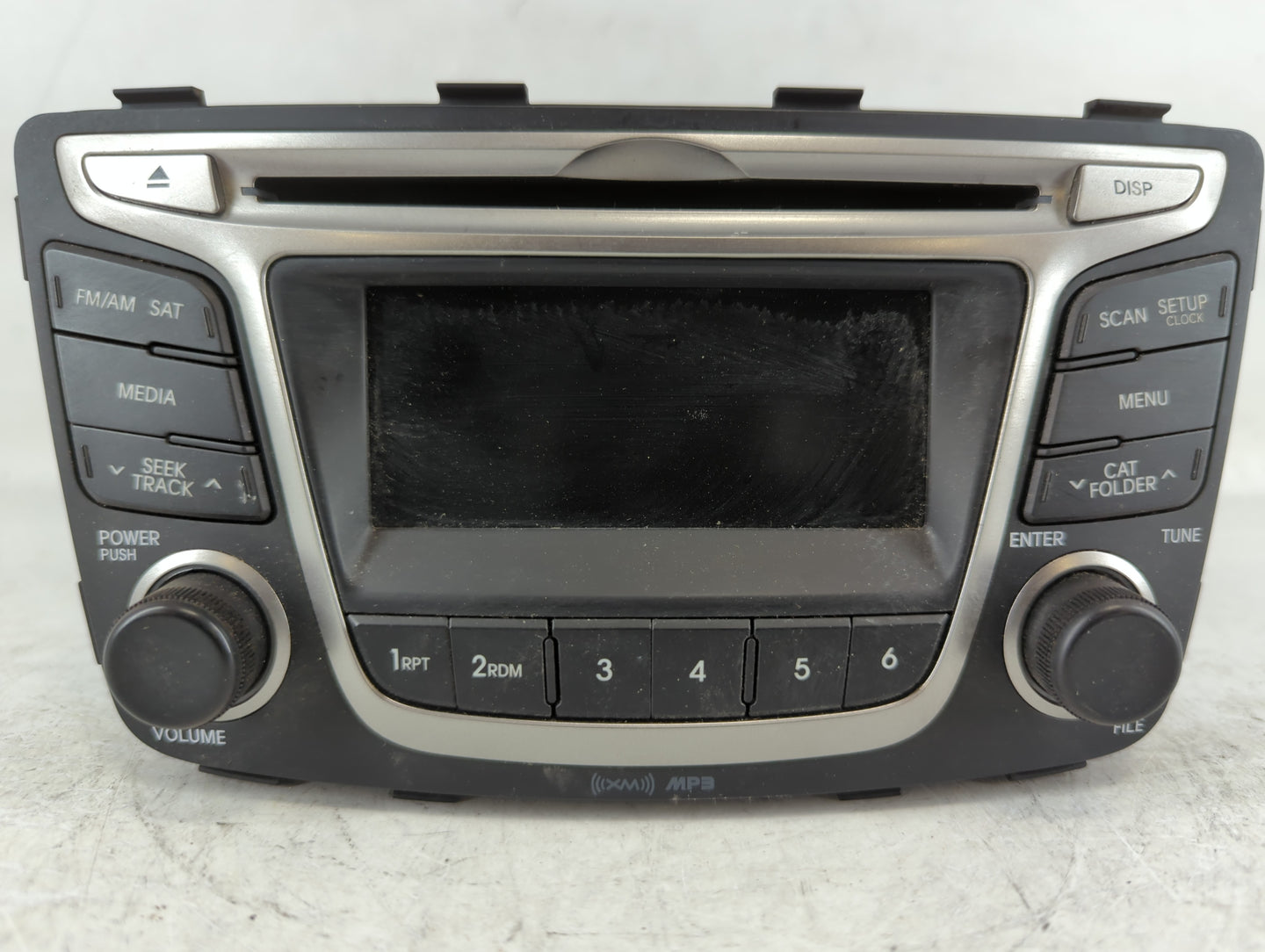 2016 Hyundai Accent Radio AM FM Cd Player Receiver Replacement P/N:96170-1R111RDR Fits OEM Used Auto Parts - Oemusedautopart